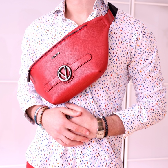Mario Valentino Other - Valentino Crossbody Red Leather Bag
